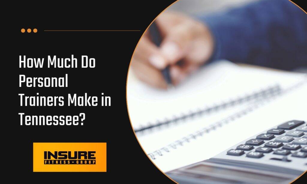 Image showing a person budgeting for a personal training business in Tennessee, using a calculator and taking notes. This represents the financial planning needed for personal trainer insurance and business expenses in Tennessee.
