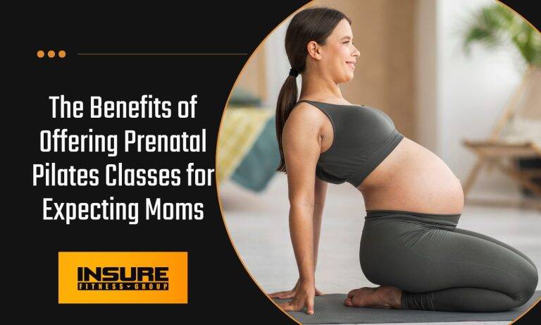pregnant mother stretching before a workout